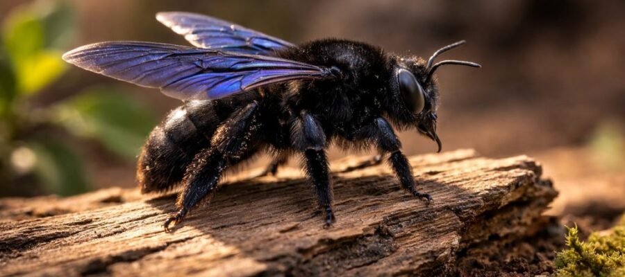 How to easily recognize a carpenter wasp?