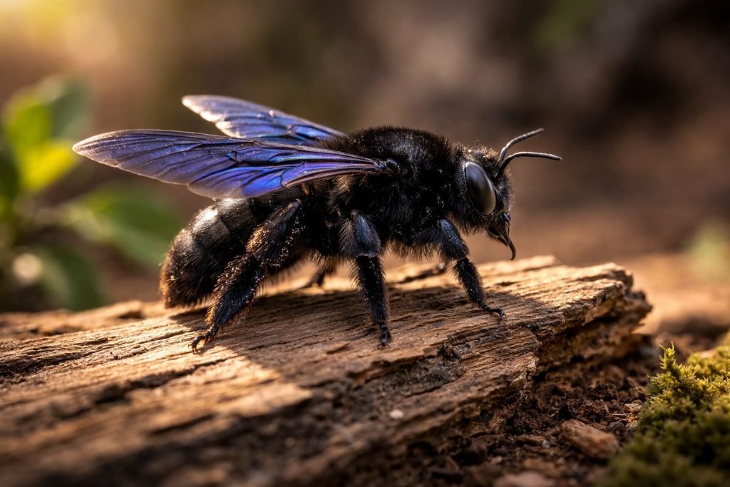 How to easily recognize a carpenter wasp?