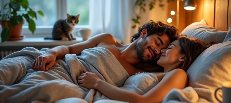 Why does my cat watch me while I have sex?