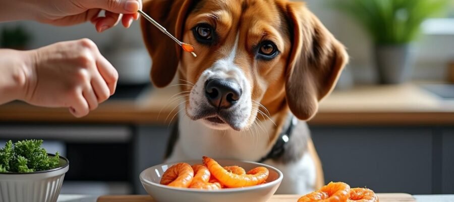 Is it safe to give shrimp to a dog?