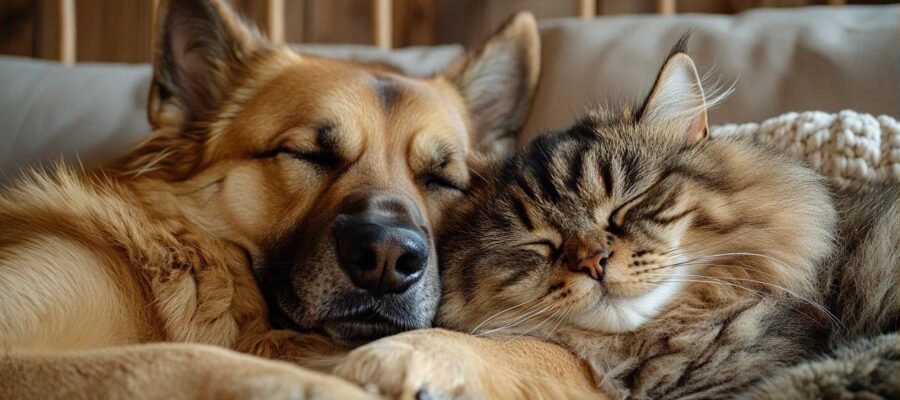 Dog and cat living together: how long does it take them to adapt?