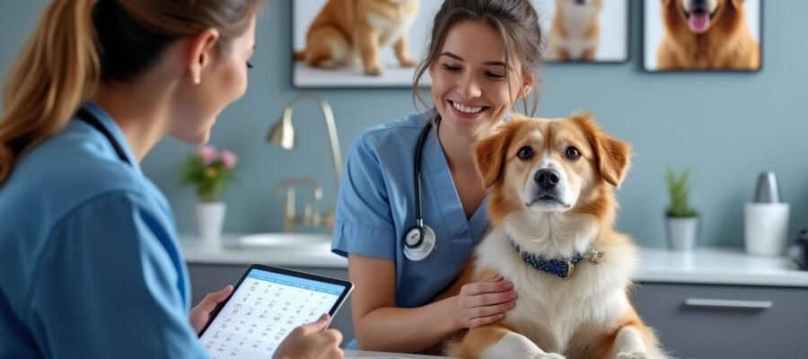 At what age is it appropriate to sterilize a dog to preserve her health and prevent risks?