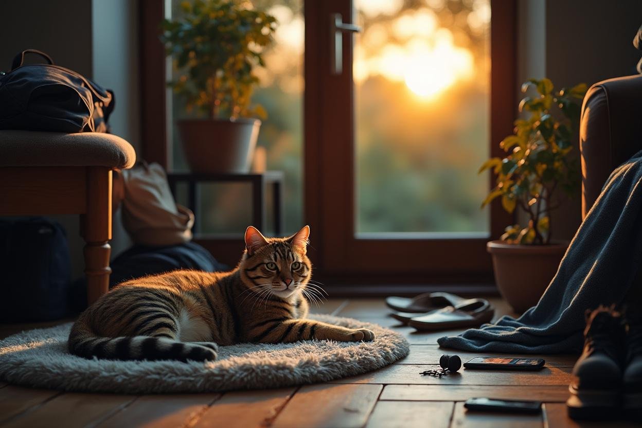 How does a cat really feel when you go on holiday?