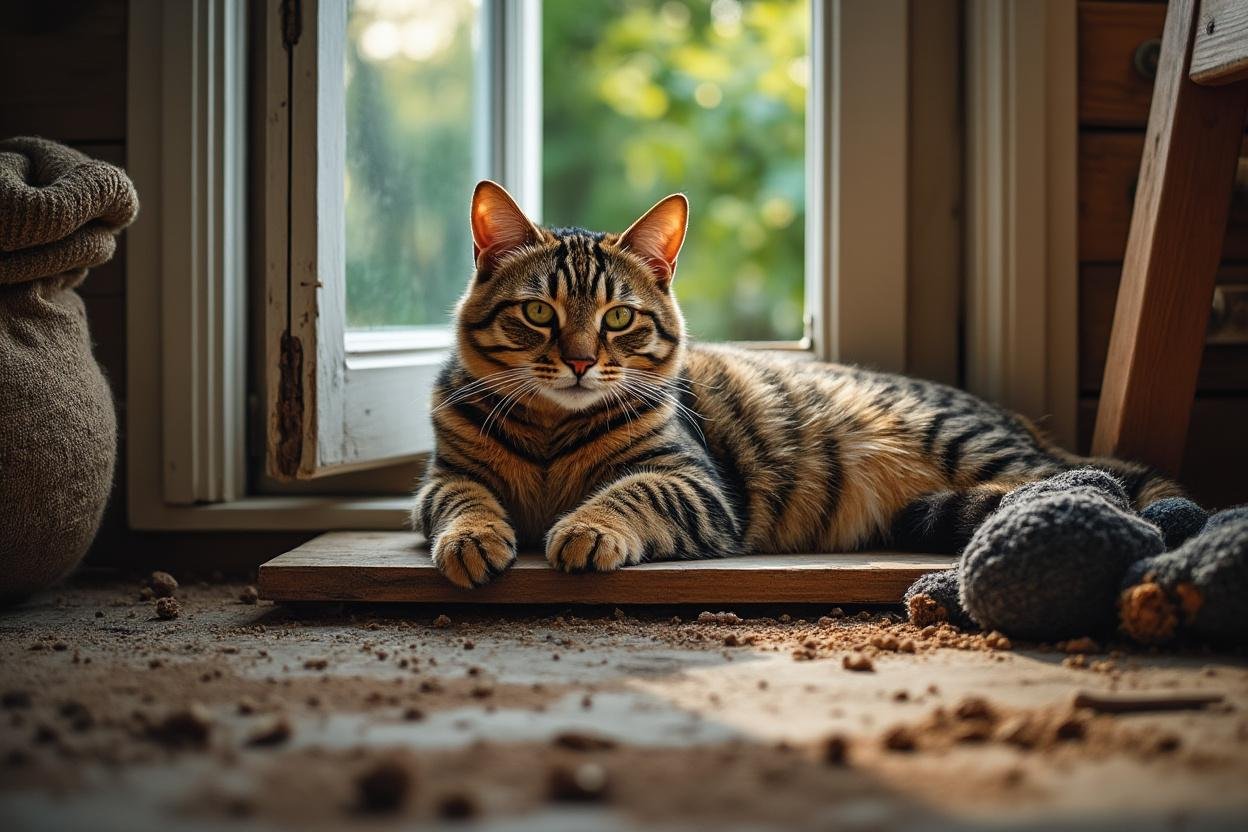 How many mice does an average cat eat per day?