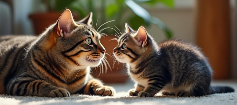 How long does it take for a cat to accept a kitten?