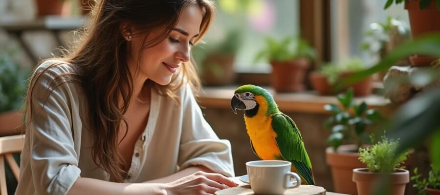 How to say "un po'" in Italian to communicate with your parrot?