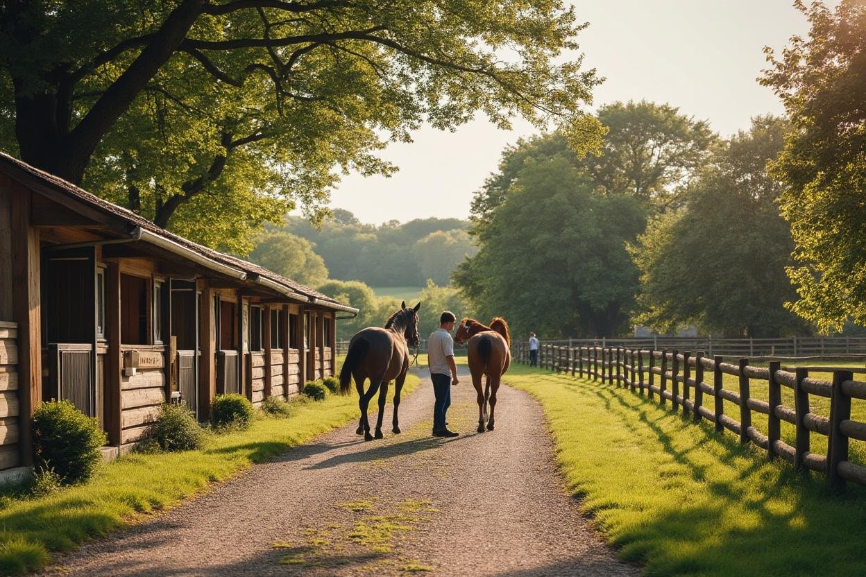 How much does a horse boarding house cost on average in France?